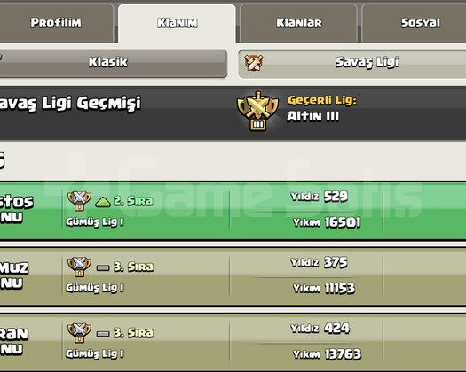 9 Level STAR Klanı Başkent 6 Fırsat Klanı