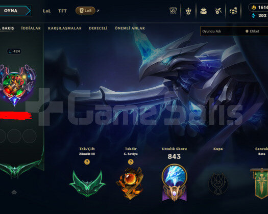 EUW / 424 LEVEL / 324 SKIN / 1616 RP / +MAIL
