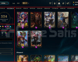 EUW / 424 LEVEL / 324 SKIN / 1616 RP / +MAIL