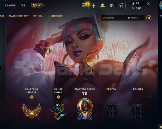 EUW Gold 3 | 4 Kostüm - 24K Mö | LoL Hesap