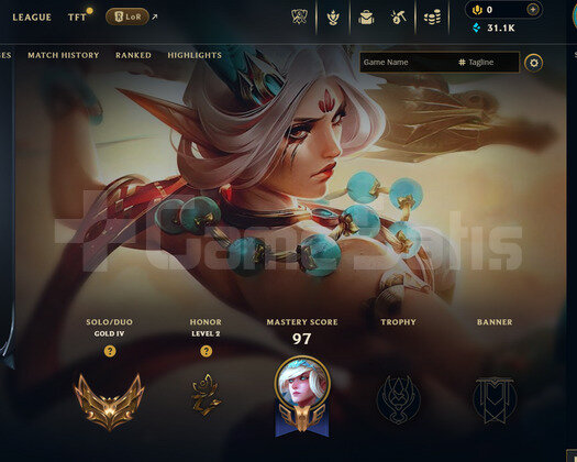 EUW Gold 4 | 10 Kostüm - 31K Mö | LoL Hesap