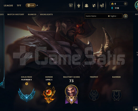 EUW Plat 2 | 8 Kostüm - 11K Mö | LoL Hesap