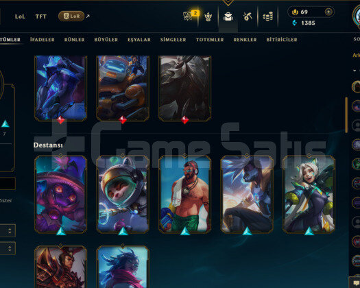 EUW 157 LEVEL HANDMADE MAİLLİ 59 SKİNLİ HESAP!!!