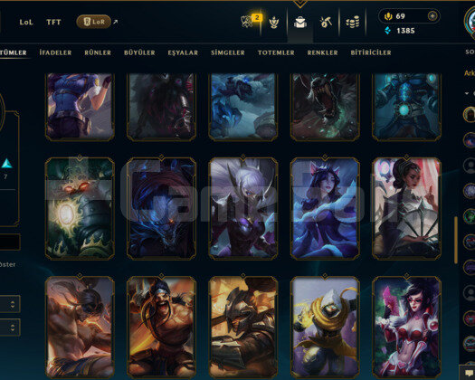 EUW 157 LEVEL HANDMADE MAİLLİ 59 SKİNLİ HESAP!!!