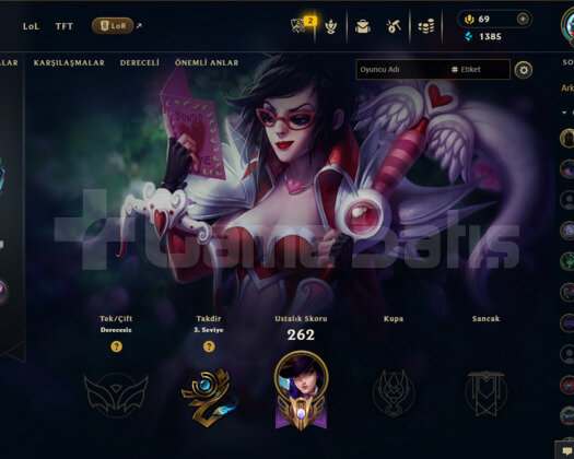 EUW 157 LEVEL HANDMADE MAİLLİ 59 SKİNLİ HESAP!!!
