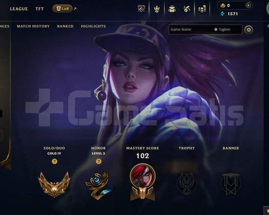 TR Gold 4 | 1 Kostüm - 64 Hero | LoL Hesap