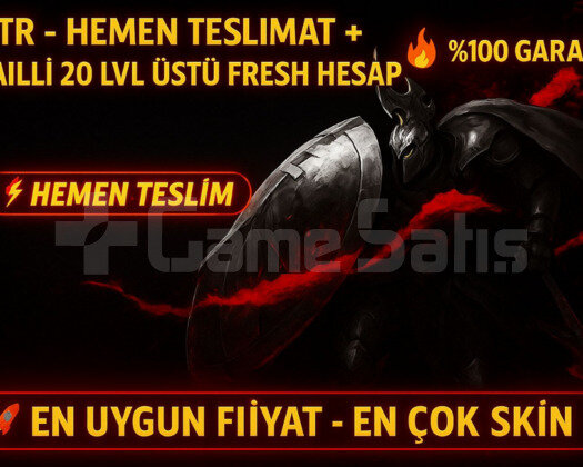 TR 20 LEVEL ÜSTÜ GARANTİLİ MAİLLİ FRESH HESAP!!!