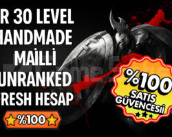 TR 30 LEVEL HANDMADE MAİLLİ FRESH HESAP!!!