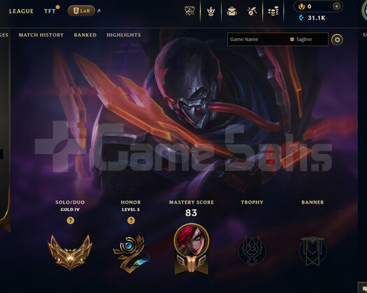 EUW 68 WR Gold 4 | 1 Kostüm - 31K Mö | LoL Hesap