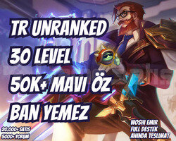 BAN YEMEZ! TR 50K+ MAVİ ÖZ VIP 30 LEVEL UNRANKED