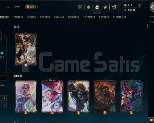 EUW | 446 KOSTÜM 127K+ ÖZ 604 LVL DOLU MAİL HESAP