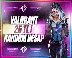 UVİP++ 25TL VALORANT RANDOM HESAP