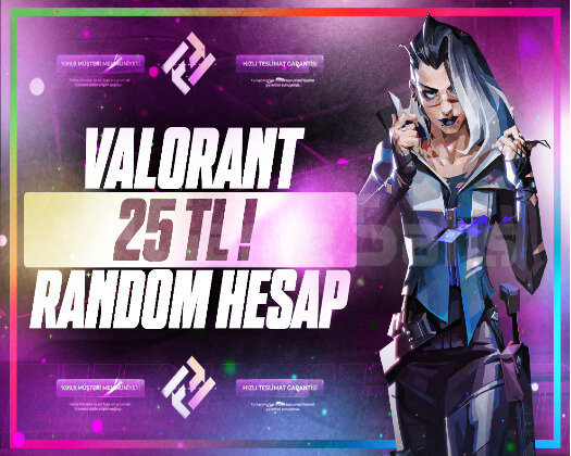 UVİP++ 25TL VALORANT RANDOM HESAP
