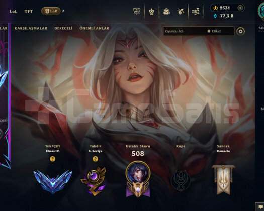 398 SKIN / 19 İHTİŞAMLI / 2531 RP / ELMAS 4 KAÇMAZ