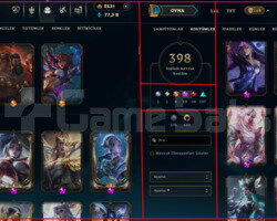 398 SKIN / 19 İHTİŞAMLI / 2531 RP / ELMAS 4 KAÇMAZ