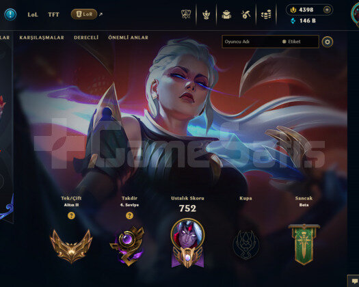 433 LEVEL/ 358 SKIN / 10 İHTİŞAMLI/ 4398 RP/ +MAIL