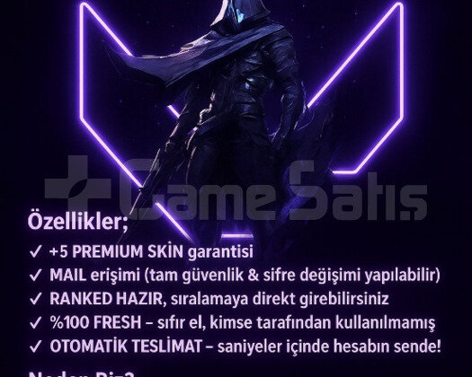 TR +5 SKİNLİ VALO MAİLLİ FRESH HANDMADE HESAP!!!