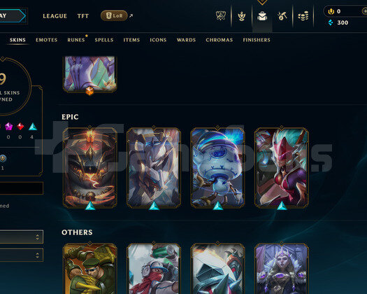 EUNE Unranked | 9 Kostüm - 47 Hero | LoL Hesap