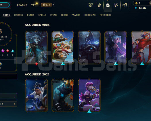 EUNE Unranked | 8 Kostüm - 13K Mö | LoL Hesap