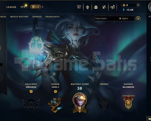 EUNE Unranked | 8 Kostüm - 13K Mö | LoL Hesap