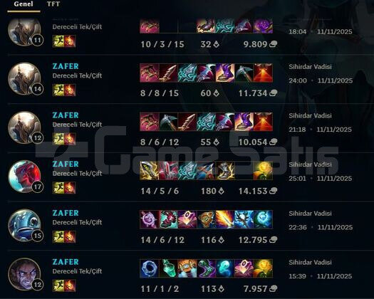 TR/EUW HESAP KASILIR GÜN İÇİNDE TESLİM EDİLİR