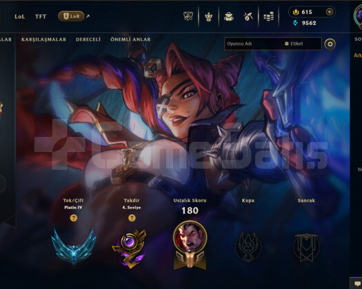 EUW 76 LEVEL HANDMADE MAİLLİ 56 SKİNLİ FRESH HESAP