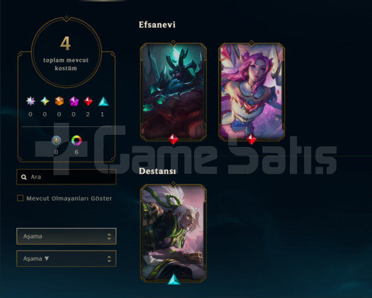 GEÇEN SEZON ZÜMRÜT / DERECELİ HAZIR / UNRANKED