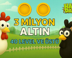 +40 Level 3 Milyon Altın ANINDA TESLİMAT