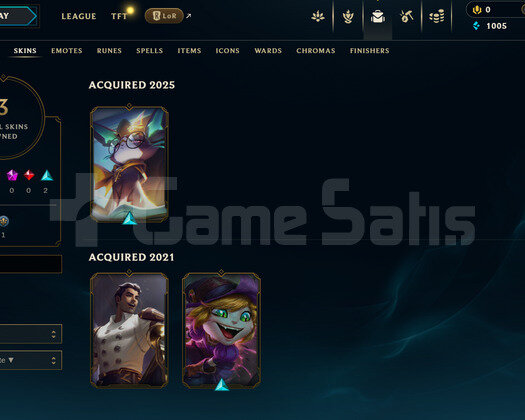 EUW Unranked | 3 Kostüm - 31 Hero | LoL Hesap