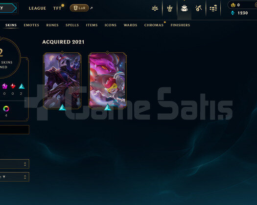 EUW Unranked | 2 Kostüm - 19 Hero | LoL Hesap