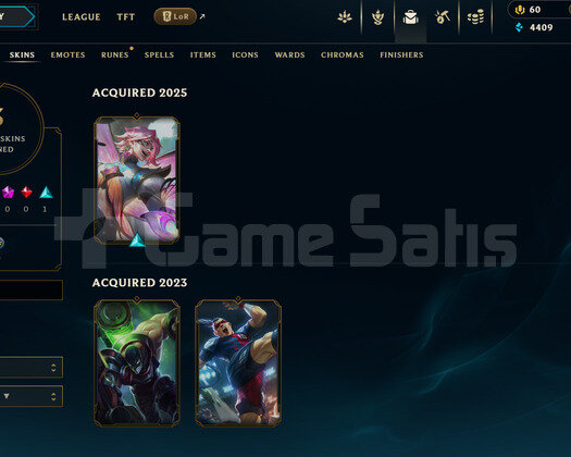 EUW Unranked | 3 Kostüm - 30 Hero | LoL Hesap