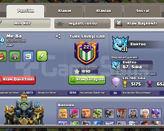 22 seviye klan