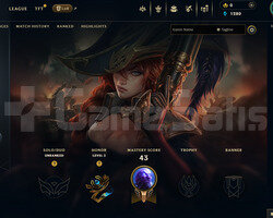 EUW Unranked | 1 Kostüm - 25 Hero | LoL Hesap