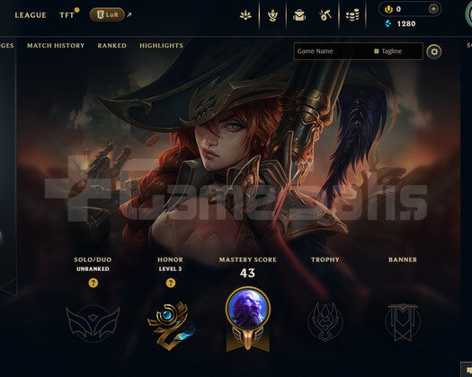 EUW Unranked | 1 Kostüm - 25 Hero | LoL Hesap