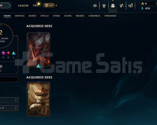 EUW Unranked | 2 Kostüm - 29 Hero | LoL Hesap
