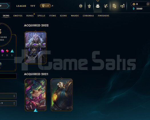 EUW Unranked | 3 Kostüm - 45 Hero | LoL Hesap