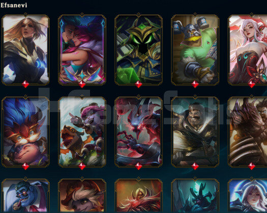 EUW PLAT 2 Hiç ceza almadı 525 Kostüm Cogu Degerli