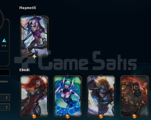 EUW PLAT 2 Hiç ceza almadı 525 Kostüm Cogu Degerli