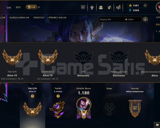 756 KOSTÜM 1045 LVL GOLD EFSANE DOLU MAİLLİ HESAP