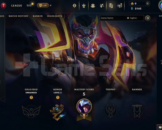 EUW Unranked | 1 Kostüm - 25 Hero | LoL Hesap
