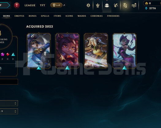EUW Unranked | 4 Kostüm - 37 Hero | LoL Hesap