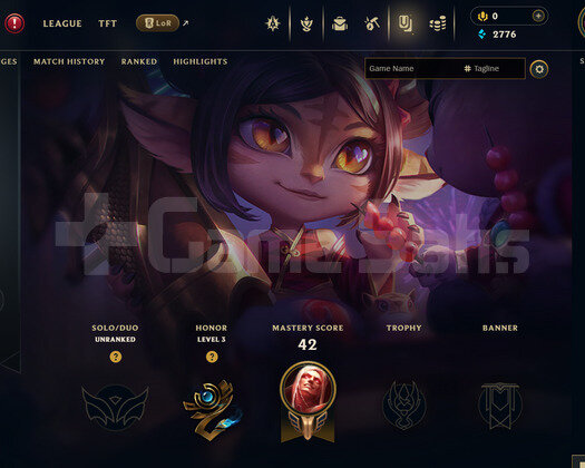 EUW Unranked | 4 Kostüm - 37 Hero | LoL Hesap