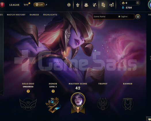EUW Unranked | 3 Kostüm - 34 Hero | LoL Hesap