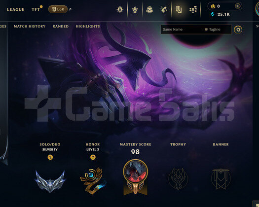 EUW Silver 4 | 1 Kostüm - 25K Mö | LoL Hesap