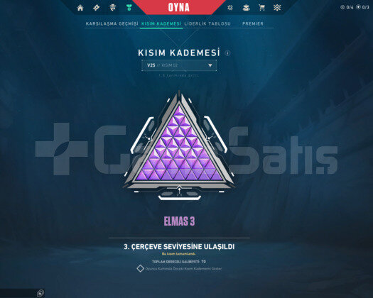 Valorant 6 skinli Plat 1 Sağlam hesap