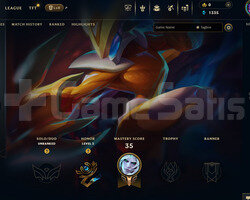 EUW Unranked | 2 Kostüm - 33 Hero | LoL Hesap