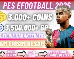 IOS 3000 COIN + 3.5M GP - TAM ERİŞİM HESAP