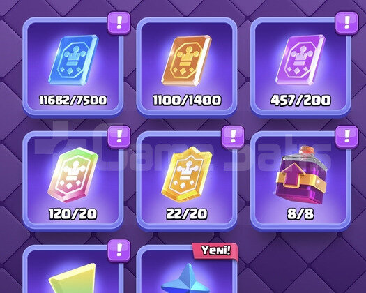 CLASH ROYALE 8 KART 14 GERİSİ 15 SEVİYE