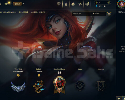 EUW SİLVER 3 / 2 KOSTÜM / 12K MÖ