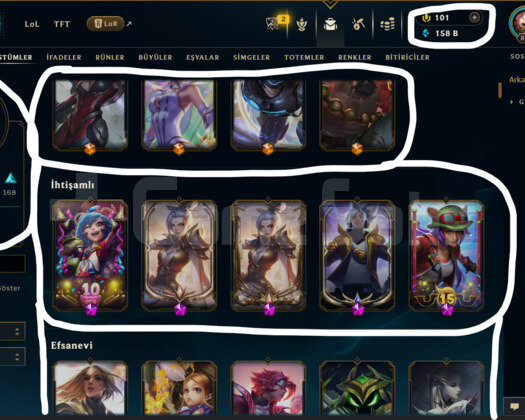 854 LEVEL / 452 SKİN / 156 HERO +MAİL +9600 SATIŞ